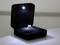 Big Size Velvet Metal Glossy with LED Jewelry Storage Gift Box for Proposal, Engagement, Wedding - Suitable for a pair of rings